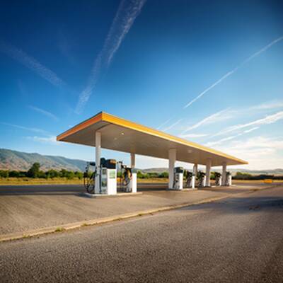 Gas Station with Apartment
