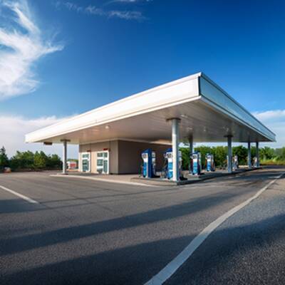 Gas Station with Apartment