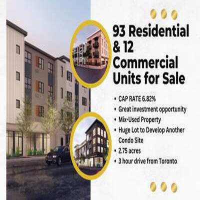 93 Residential & 12 Commercial Units for Sale Over 6% Cap Rate