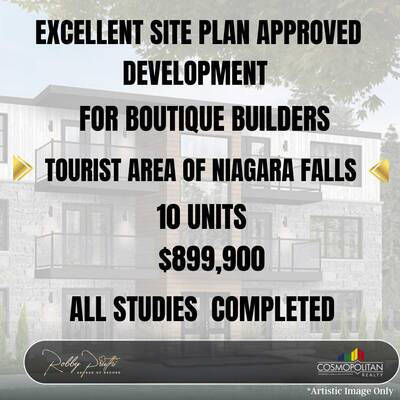 Site Plan Approved 10 Units Site in Niagara