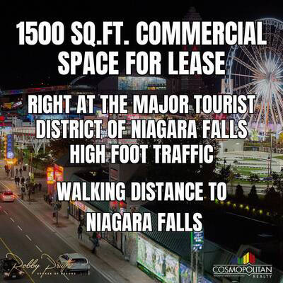 1500 sq.ft. Commercial Space in Downtown Tourist District