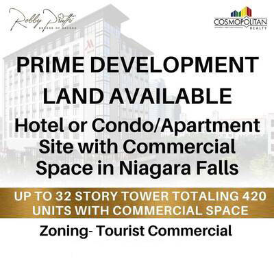 Hotel or Condo/Apartment Site with Commercial Space in Niagara Falls