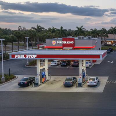 Gas station with Burger King, Auto Car wash for Sale