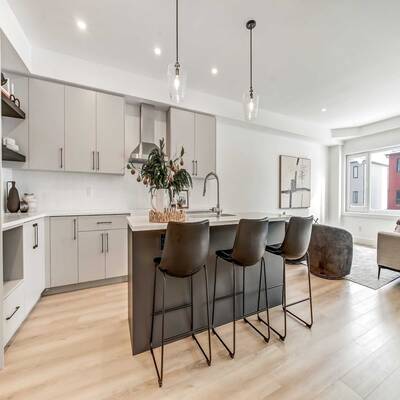 Back-to-back custom townhomes