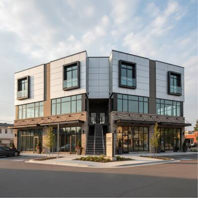 3.24 Acre Commercial Land with Mixed Use 4-Plex