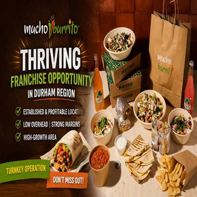 Profitable Mucho Burrito For Sale in Oshawa