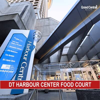 Downtown Vancouver Coal Harbour Food Court(14 555 W Hastings Vancouver)