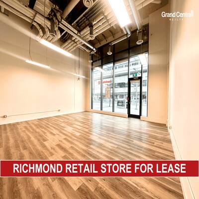 Prime retail space available for lease in Richmond（161-6386 No. 3 Rd）