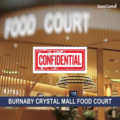 Profitable, Turn-key Food Business in Crystal Mall（Confidential）