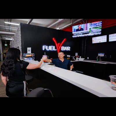 Fuel bar inside Body Vision Fitness For Sale in Richmond Hill