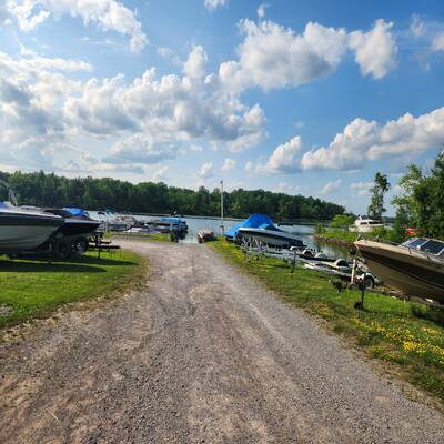Marina on the Trent river in the Village of Hastings