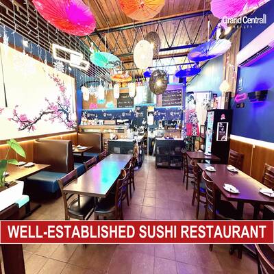 Well-established Sushi Restaurant (7341 Edmonds Street, Burnaby)