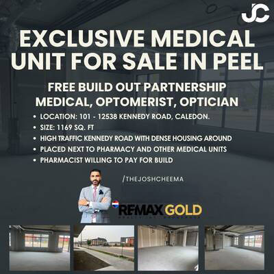 EXCLUSIVE MEDICAL UNIT FOR SALE IN PEEL!