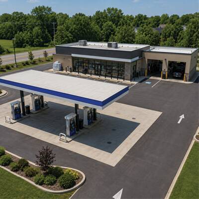 Gas Station with Garage Rental Income For Sale