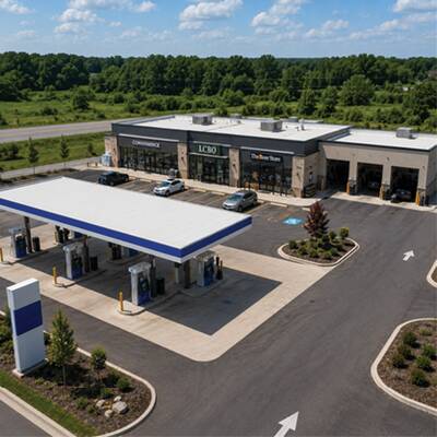1860 Sq. Ft. Building with 2-Bay Garage & Convenience Store For Sale